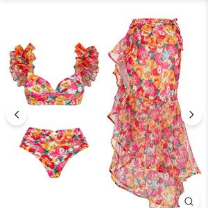 Flax maker 3 piece swimsuit set